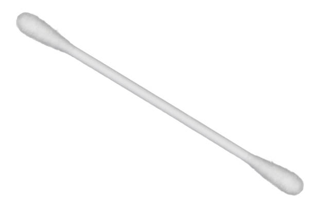 Hygienic ear cotton bud (swab) isolated on white background