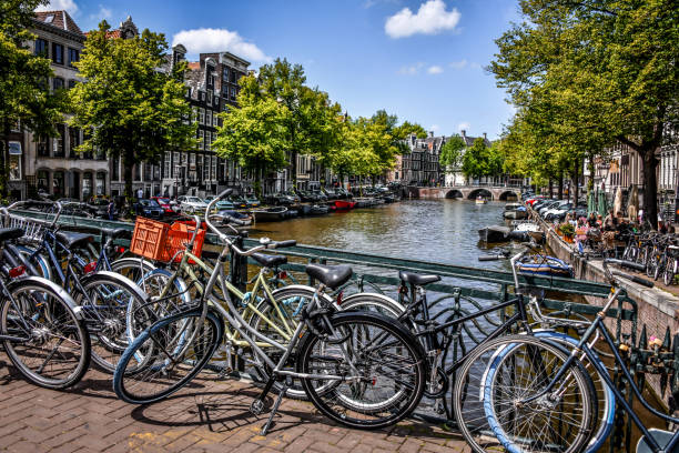 istock Bicycle Bridge In Amsterdam, The Netherlands 1429420778