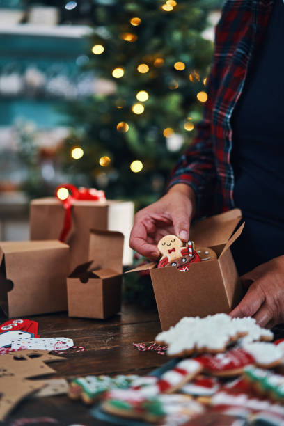 istock Packing Christmas Cookies for Christmas Present 1429424182