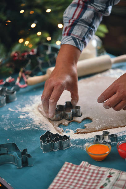 istock Preparing Gingerbread Christmas Cookies in Domestic Kitchen 1429425798