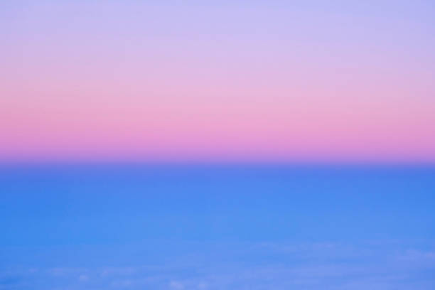 istock Blurred sunset in plane. Bright, saturated abstract background. 1429427088