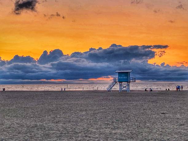 Sunset in Deauville Normandy