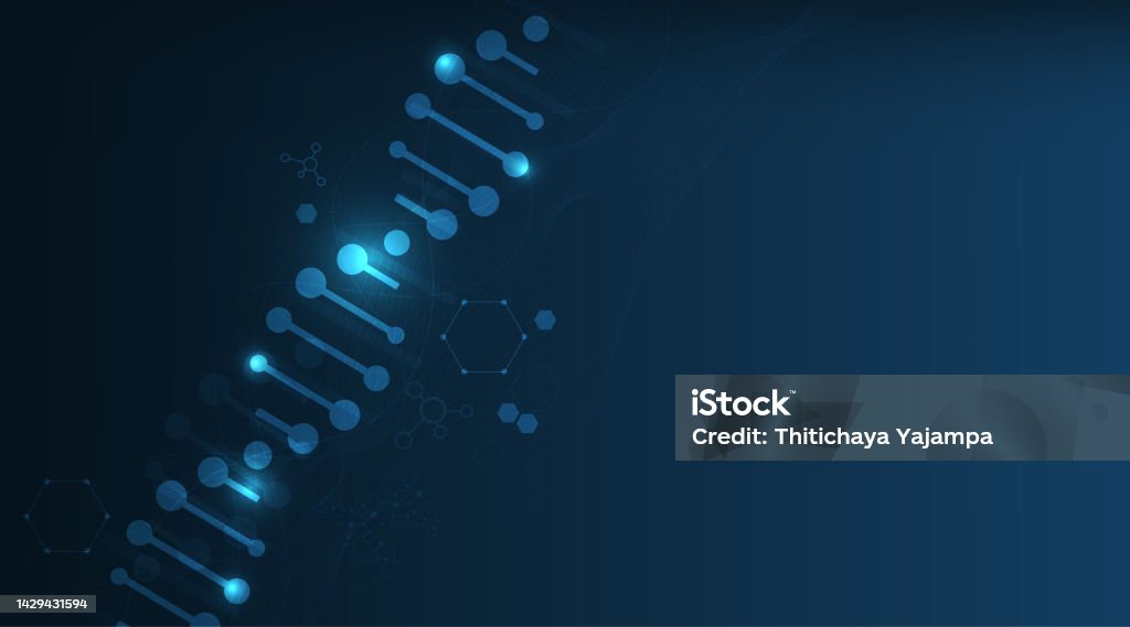 Science Dna Code Pattern Abstract Technology Science Concept Dna Code Structure With Glow Stock ...