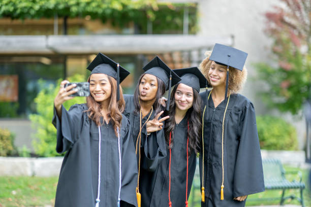 istock University Graduation Selfie 1429433340