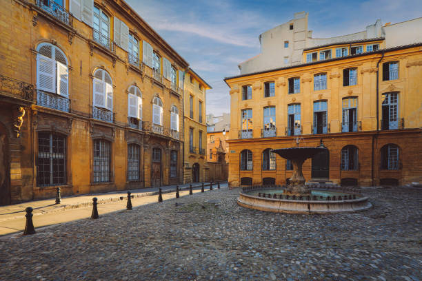 istock typical city Aix en Provence with old house facade 1429434085