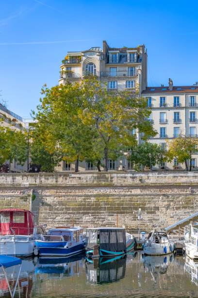 istock Paris, Bastille, harbor with houseboats 1429435603