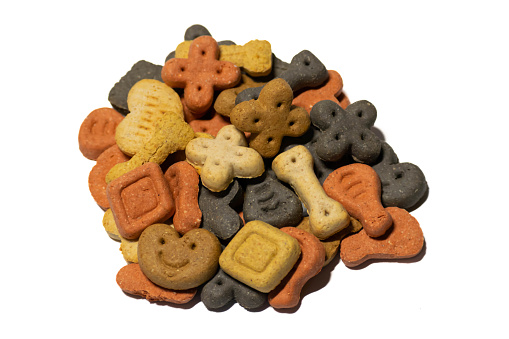 Crunchy biscuit dog treats