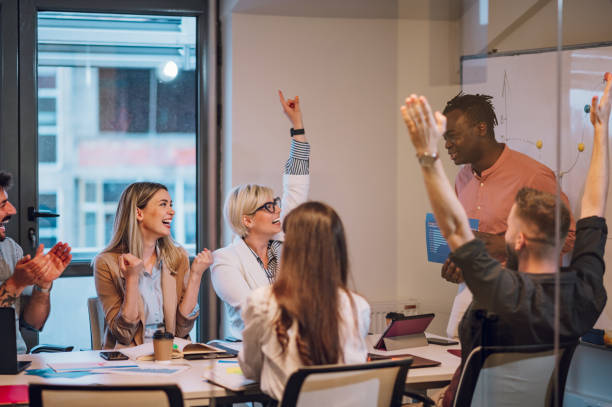 istock Multiracial business team having a meeting in the office 1429437006