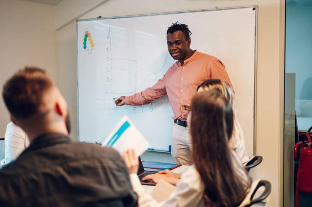 istock Multiracial business team having a meeting in the office 1429437012