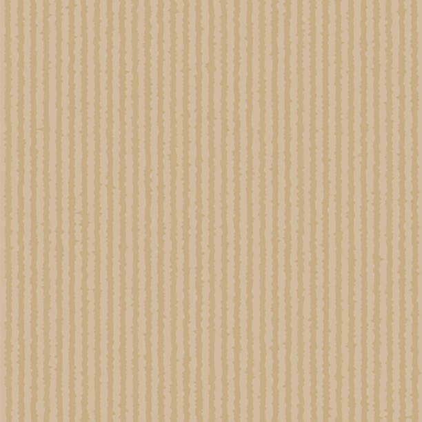 illustrations, cliparts, dessins animés et icônes de conception d’arrière-plan avec texture de ligne de mur verticale. couleur marron luxueux. arrière-plan minimaliste moderne abstrait - brown paper paper striped corrugated cardboard