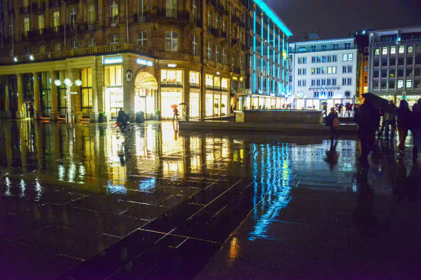 istock Cologne - place next  to Cathedral , rainy  and people moving 1429445074