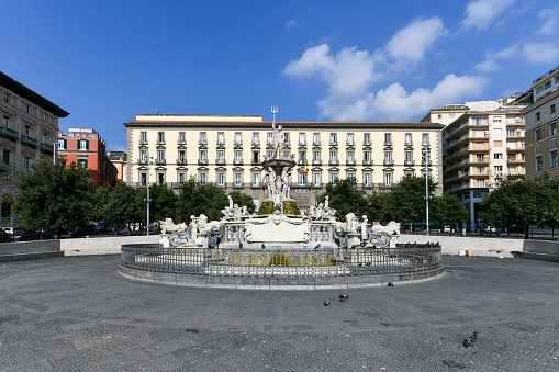 Fountain of Neptune (Fontana del Nettuno) is a monumental fountain, located in Municipio square, Naples, Italy.