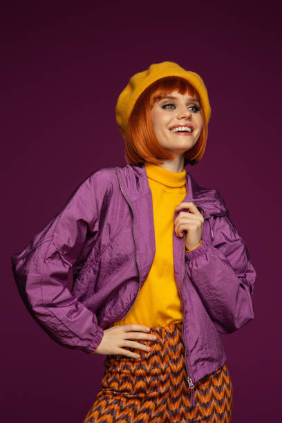 istock Beautiful emotional woman with bright make-up 1429448035