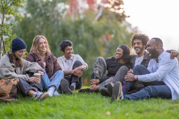 istock Young Adults Being Social Outside 1429448483
