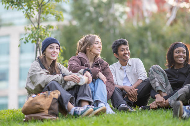 istock Young Adults Being Social Outside 1429448491