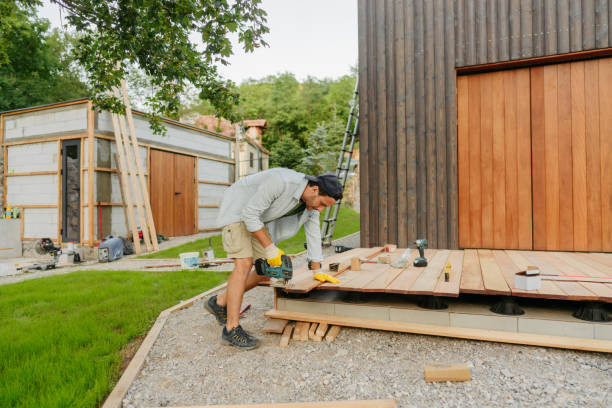 istock Carpenter cutting a wooden board 1429455364