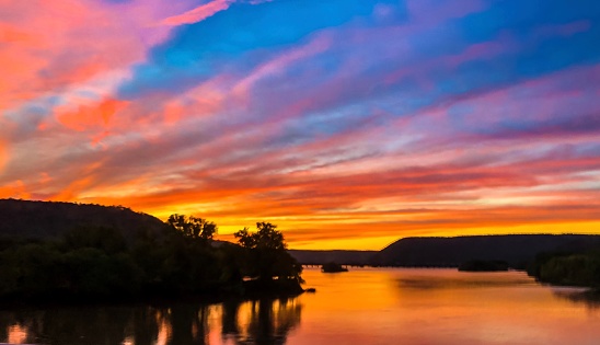 Sunset over the Susquehanna River