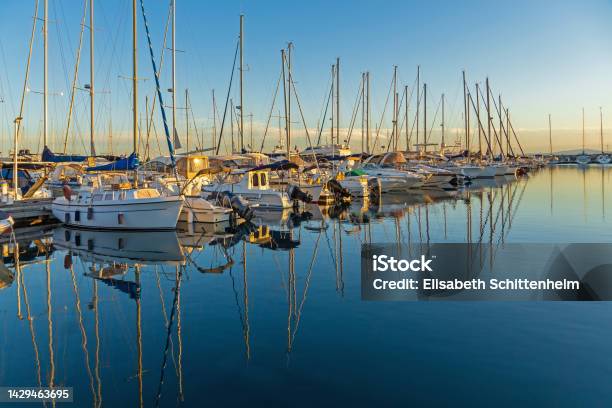 Harbor Of Les Issambres French Riviera Stock Photo - Download Image Now - Marina, Harbor, Yachting