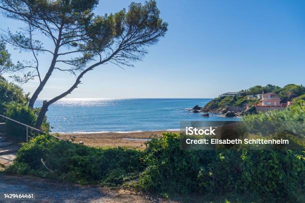 Beach At Les Issambres French Riviera Stock Photo - Download Image Now - Beach, Sainte-Maxime, Bay of Water