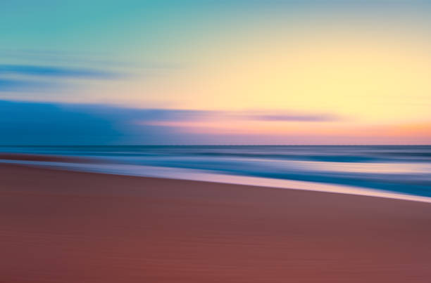 Morning view of Boa Viagem beach stock photo