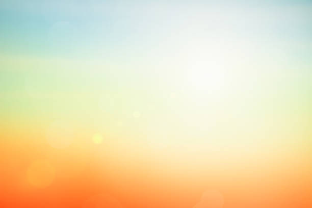 istock Relaxing outdoors vacation landscape concept: Abstract blurred sunlight beach colorful blurred bokeh background with retro effect autumn sunset sky have blue bright, white, and color orange calm. 1429485688