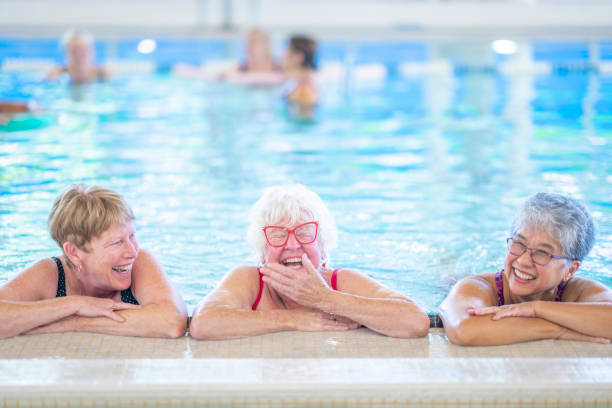 istock Senior Women Treading Water 1429492793