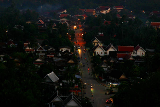 istock A street overlooking Luang Prabang at evening 1429492918