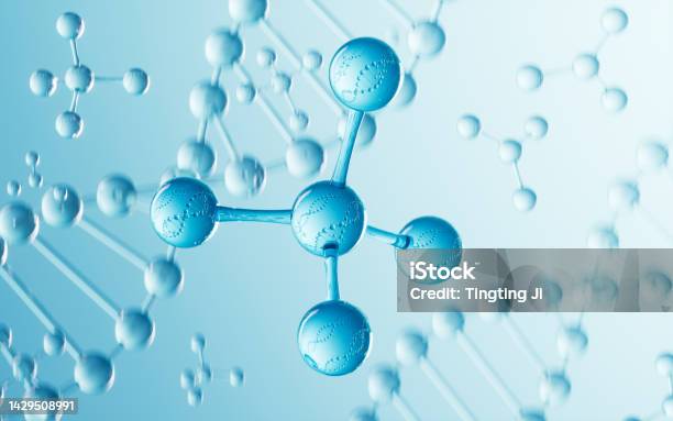 Dna And Molecular Structure Biotechnology Concept 3d Rendering Stock Photo - Download Image Now