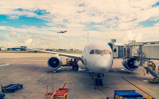 Miami airport - plane at the gates