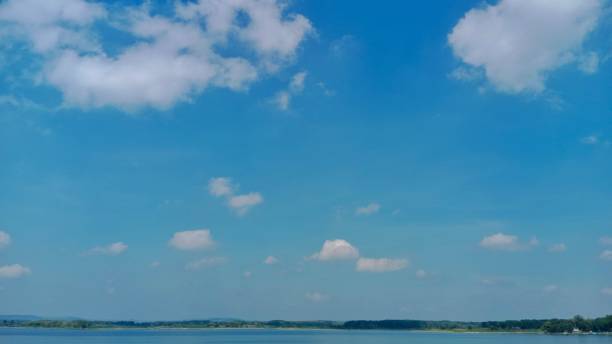 istock nice view of clear blue sky with white clouds 1429518002