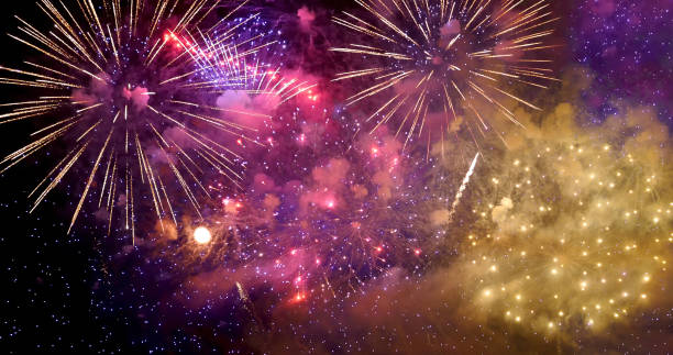 Purple Firework celebrate anniversary happy new year 2023, 4th of july holiday festival. Purple firework in night time celebrate national holiday. Violet firework Countdown to new year 2023 festival Purple Firework celebrate anniversary happy new year 2023, 4th of july holiday festival. Purple firework in night time celebrate national holiday. Violet firework Countdown to new year 2023 festival firework colors stock pictures, royalty-free photos & images