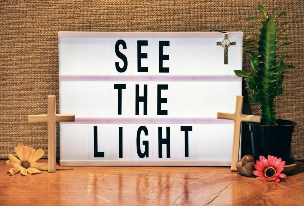 istock See The Light Modern Lightbox Sign Inspired by Church Billboard 1429539321