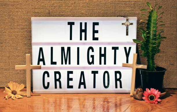 istock The Almighty Creator Modern Lightbox Sign Inspired by Church Billboard 1429539322