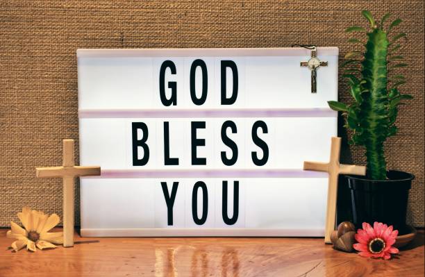 istock God Bless You Modern Lightbox Sign Inspired by Church Billboard 1429539324