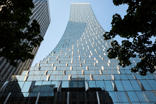 Seattle, USA - Sep 21, 2022: The new Rainier Square Tower in downtown early in the morning.