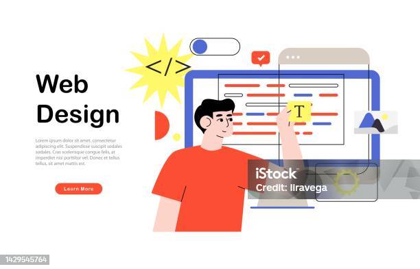 Programmer Working On Web Development On Computer Script Coding And ...