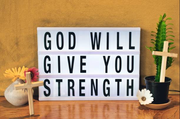istock God Will Give You Strength Modern Lightbox Sign Inspired by Church Billboard 1429549464
