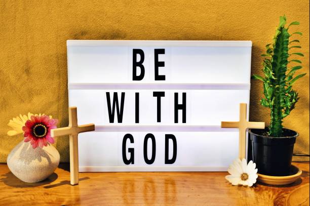 istock Be With God Modern Lightbox Sign Inspired by Church Billboard 1429549471
