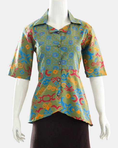 istock Beautiful blouse with a thick decorative motif with ethnic nuances 1429552541