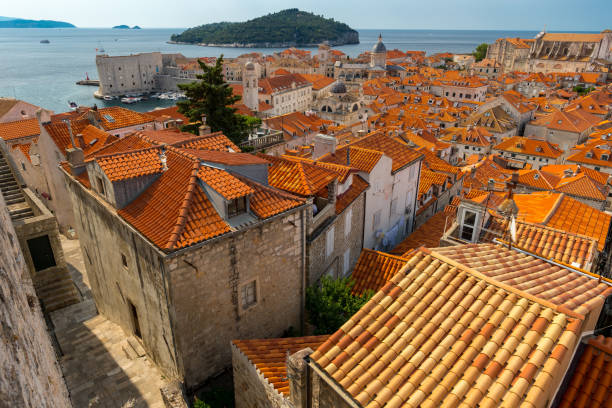 istock View over Dubrovnik rooftops and Lokrum island, Croatia 1429559083