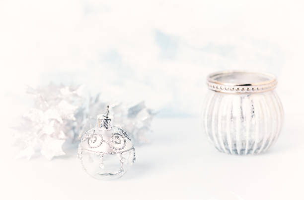 Christmas decoration. Bright wooden background. Selective focus. Close up.