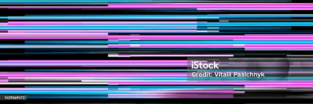 Digital Computer Effect Hacking A Computer Network Glitch Effect Background Distortion Of The ...
