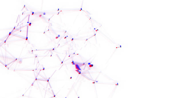 istock Network connection structure. Concept of hi tech and future. Communication and web concept. Big data visualization. Distortion of the digital stream. Damaged signal. 3d rendering. 1429569542