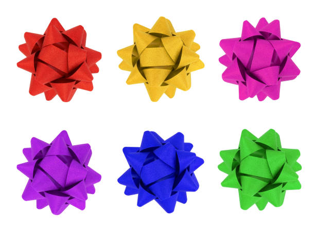 istock Set of colorful bows isolated on white background 1429577837