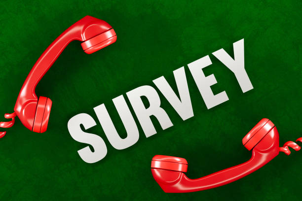 istock Telephone Survey Concept with Red Old Phone Receivers 1429588483