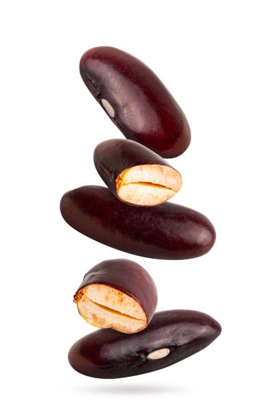 istock Group of red kidney beans isolated on white background 1429588653
