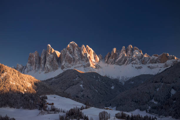 istock Sunset at odle mountain peaks, Dolomites, Italy 1429592360