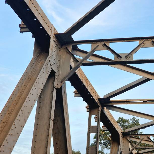 istock strong iron structure, part of the bridge 1429593014
