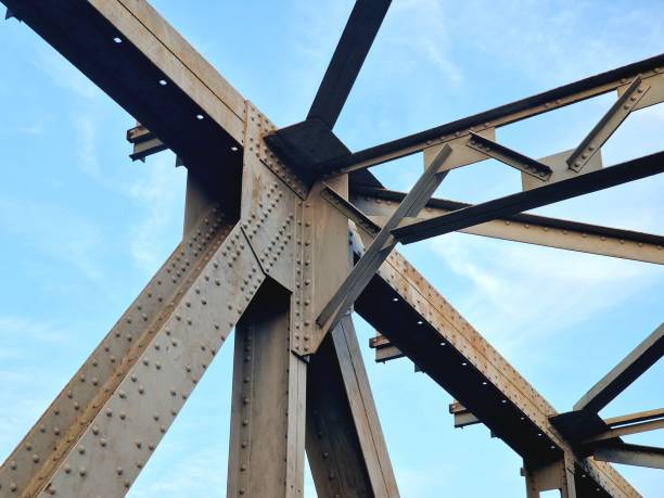 istock strong iron structure, part of the bridge 1429593015