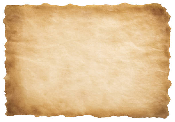 istock old parchment paper sheet vintage aged or texture isolated on white background 1429602707